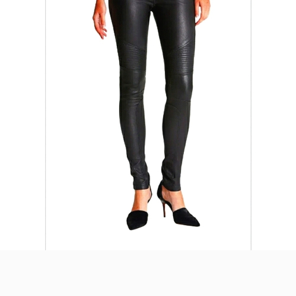 Vince 100% Leather Moto Pants